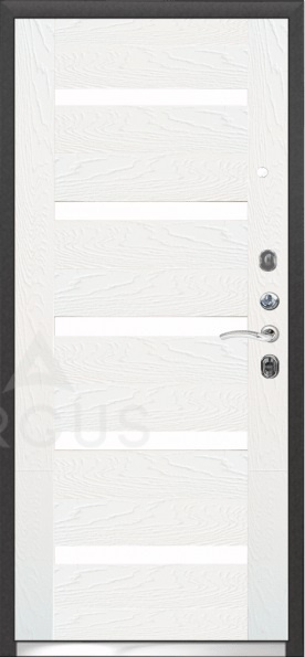 Аргус Входная дверь Люкс 3КМ Александра белый, арт. 0002098 - фото №2